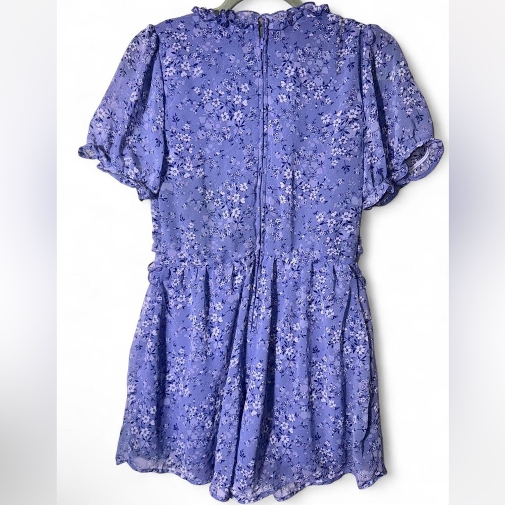 Trixxi Purple Floral Romper - Picture 5 of 6